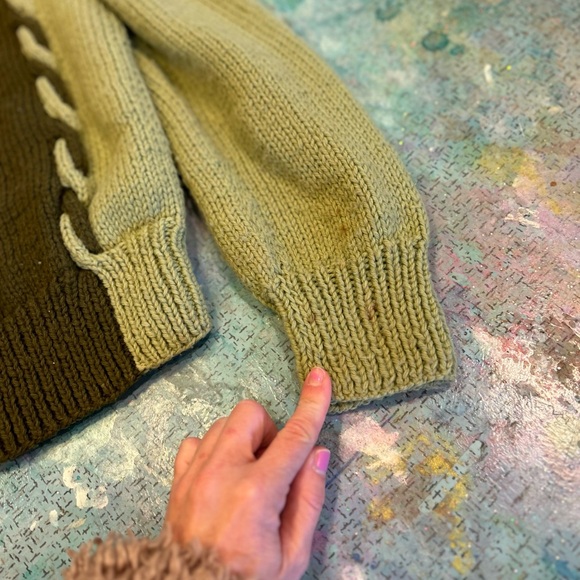 Vintage Olive Sweater - Picture 5 of 8